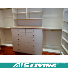 High End White Lacquer Walk in Wardrobe Closet (AIS-W372)